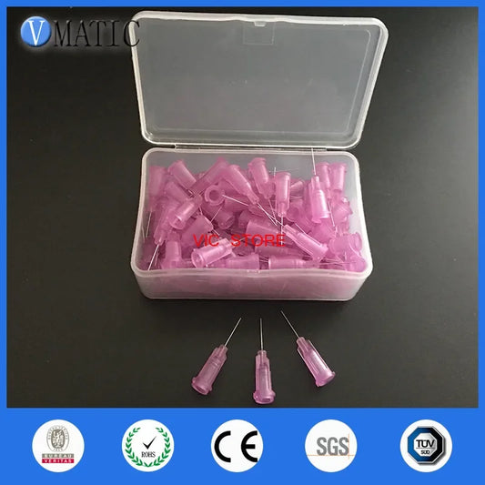 Free Shipping Precision 0.5'' 1/2 Inch Length 100 Pcs Te Premier Dispensing Needle Tips Dispenser Needles Dispensing