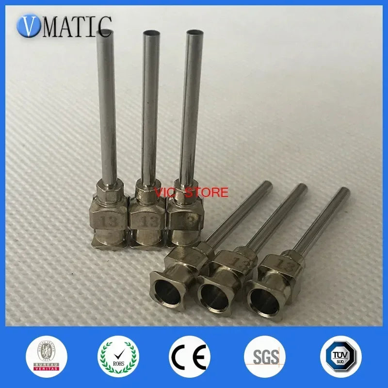 ‌13G Industrial Syringe Needle Tips | 12-Pcs 1 Inch Stainless Steel Blunt Tip for Adhesive‌