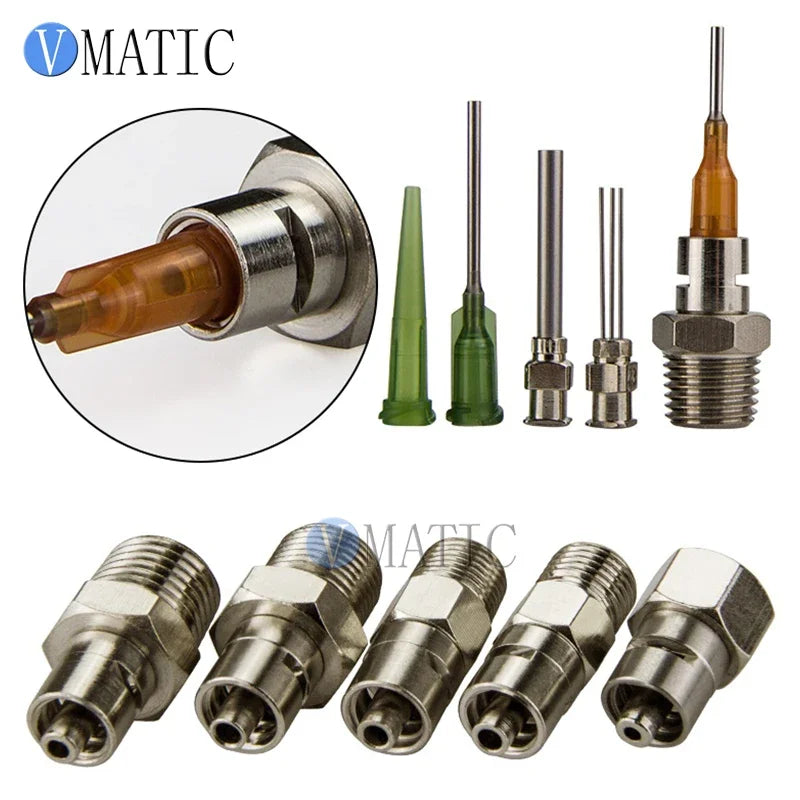Industrial Pneumatic Adapter M12 ✅ Metal Luer Lock for VC26/VC31/VC42（10pcs Leakproof Kit + Free Ship）