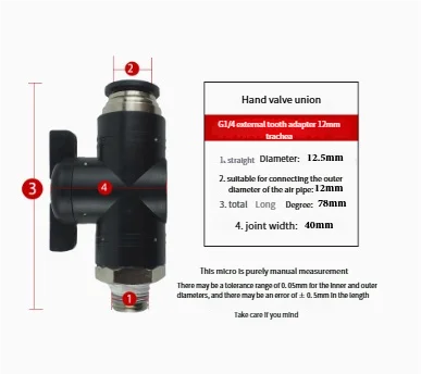 Free Shipping Plastic Manual Shut-off Valve with Male Thread & Quick Connect (1/4" NPT) for Air Hose / Pneumatic Fast Fitting