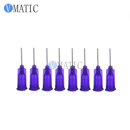 Free Shipping 100 Pcs Stainless Steel Dispensing Needles Dispenser Syringe Needle Tips 0.5'' 21G Te Dispensing Tips 1/2 Inch