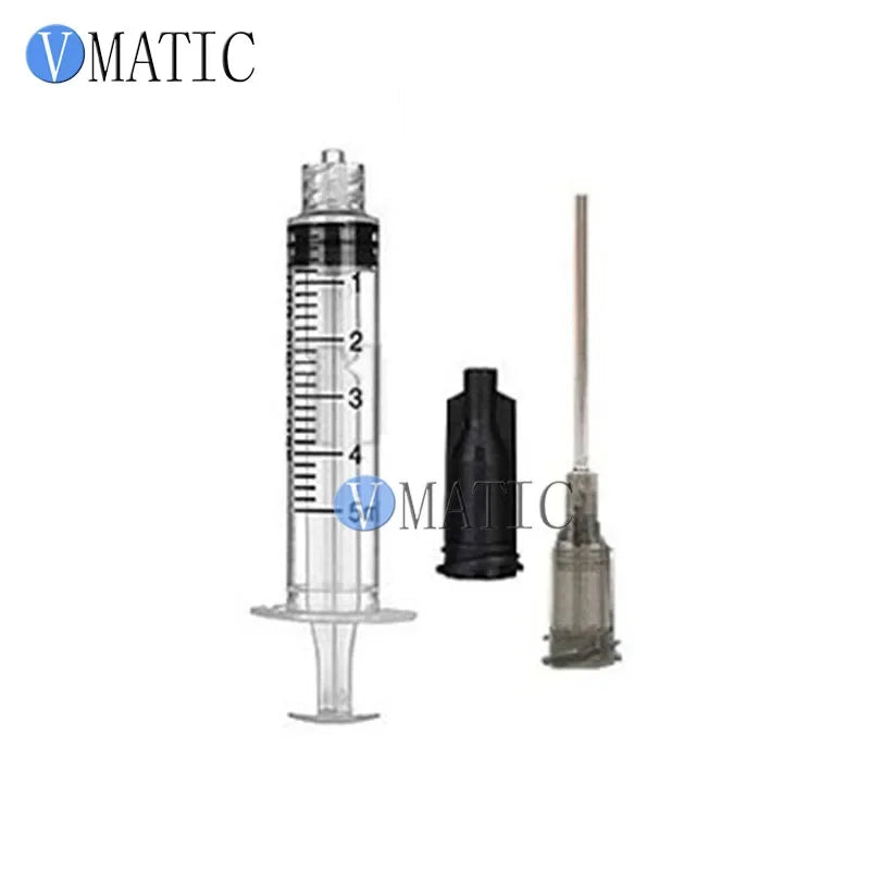Free Shipping Plastic Dispensing Manual Syringe 1/3/5/10/20cc/ml With 16G 1.5'' 1-1/2 Inch Tubing Length Dispensing Needle Tips