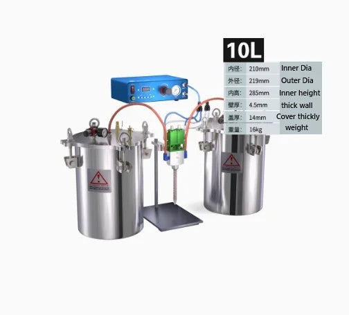 VC-3636Z Anti-Drip Dispensing Kit with Glue Pressure Tank, Semi-Auto Precision Control for Micro Adjustable Fluid Dispensing