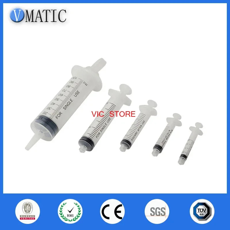 Free Shipping 50Pcs 3ml Dispensing Plastic Liquid Dispenser Syringe