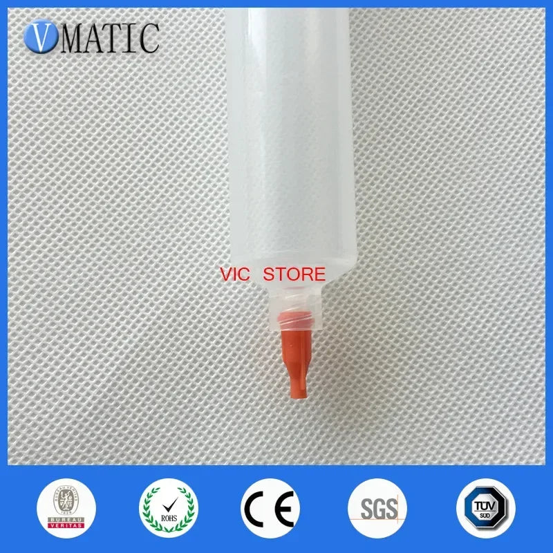 Free Shipping 55cc/ml Clear Pneumatic Luer Lock Tip Dispenser Syringe Barrel With Piston/End Cover/Syringe Tip Cap 280Sets/Lot