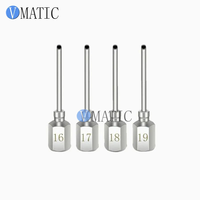 1 Inch Precision Glue Saving Solder Tip M5 Internal Thread Metal Feeding Nozzle, Hexagonal Chrome-Plated for Soldering Machines