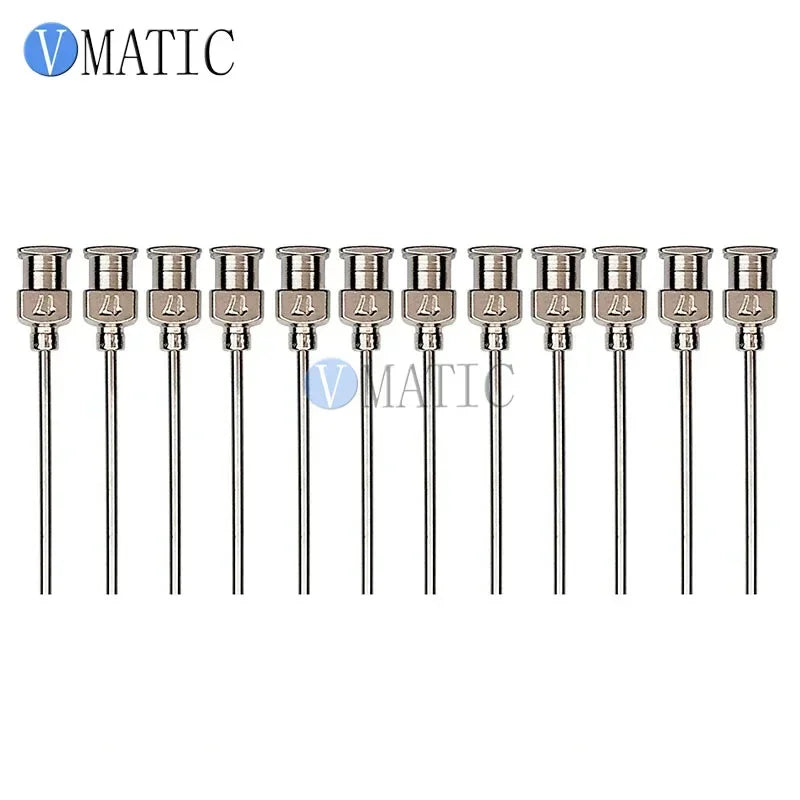 Free Shipping 12Pcs 1 Inch Tip Length 17G Metal Stainless Steel Liquid Dispenser Needles