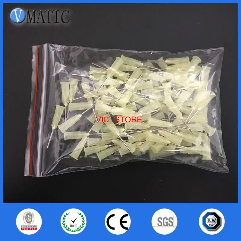 ‌19G Industrial Dispensing Needles 1/2 Inch Metal Luer Lock Tips for Epoxy Encapsulation & UV Resin Application‌