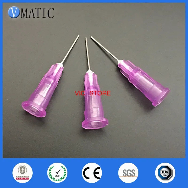 Free Shipping 100pcs 24G 0.5'' 1/2 Inch Syringe Glue / Liquid Dispensing Needle Tips