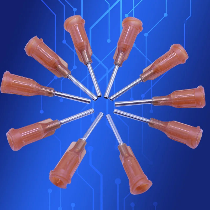 ‌15G Precision Dispensing Needles | 1/2 Inch Stainless Steel Tips for Glue & Lubricant Syringes (100-Pcs)‌