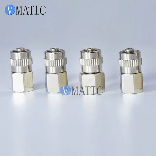 Free Shipping Metal Female Luer Lock to 1/4" & 1/8" Thread Adapter (M6/M8/1/8 Inch Optional)