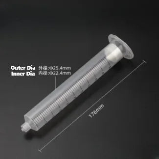 Free Shipping 55/30CC Japanese Style New Scale Pneumatic Dispensing Syringe for American Automation Glue Applicator Gun Adapter
