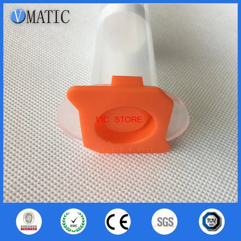 Free Shipping 55cc/ml Clear Pneumatic Luer Lock Tip Dispenser Syringe Barrel With Piston/End Cover/Syringe Tip Cap 280Sets/Lot