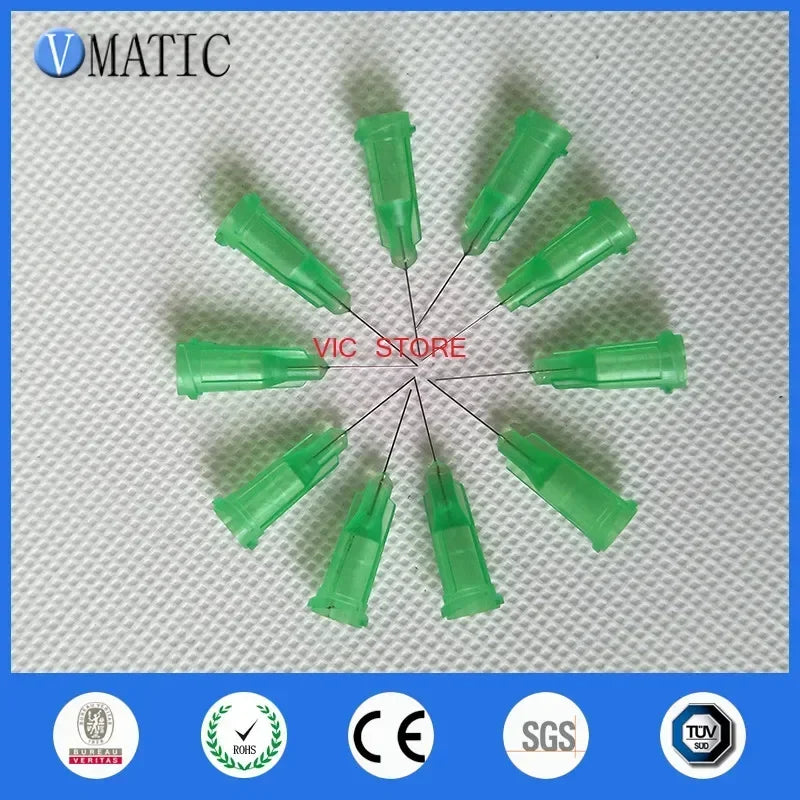 ‌100Pcs 34G Micro Dispensing Tips | 1/2 Inch Blunt Needle for Electronics/Biology Non-Sterile‌