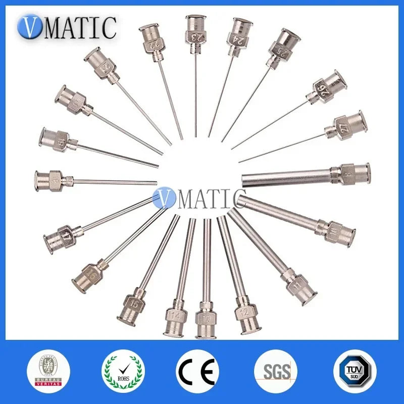 ‌8-30G Precision Dispensing Needles |(1") Stainless Steel Tips 12-Pack for Adhesive & Epoxy | Fast Shipping‌