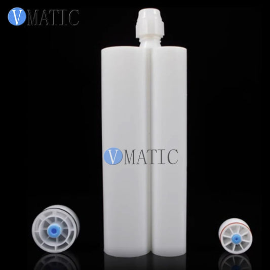 Free Shipping Two Component 450ml/cc 2:1 Glue Dispensing Plastic Cartridge With Static Mixer/Mixing