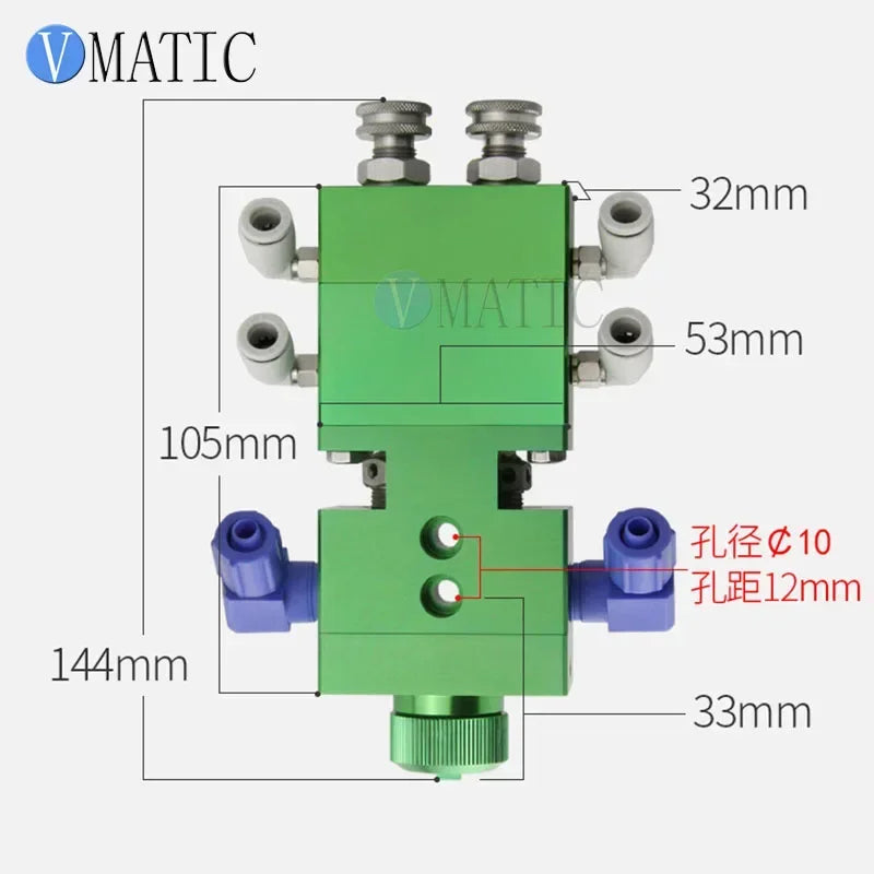 ‌Stainless Steel Hydraulic Dispensing Valve | Manual AB Glue Applicator for Sealant  Adhesive Fast Ship‌
