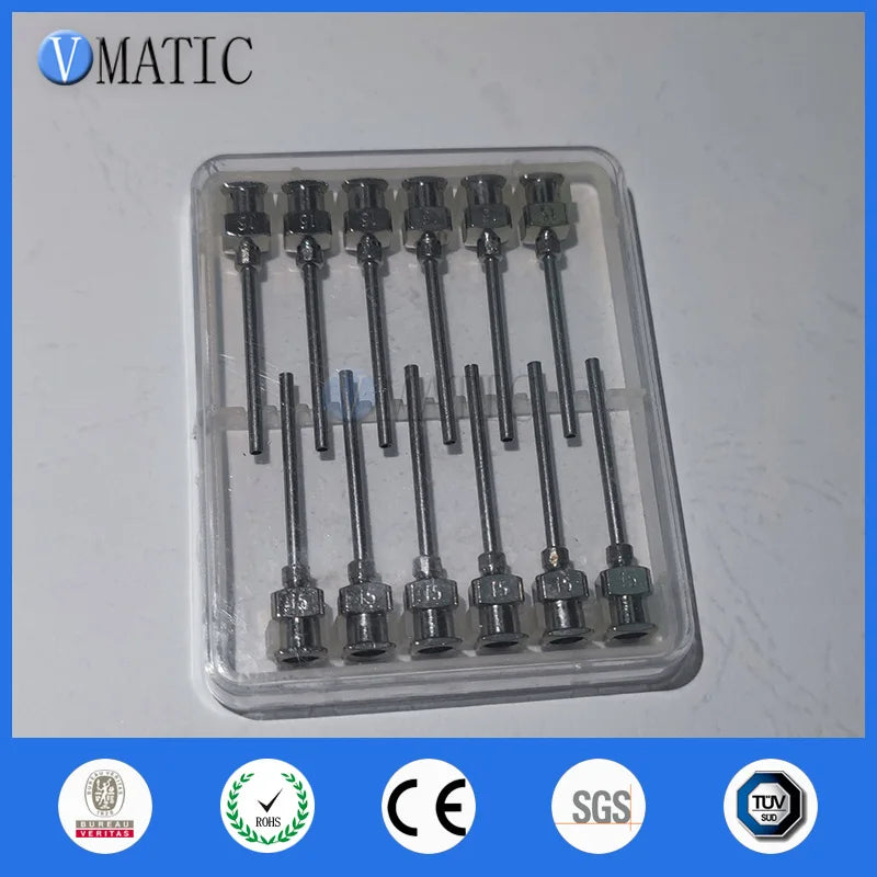 Free Shipping 12Pcs 1 Inch Tip Length 15G Blunt Stainless Steel Glue Dispensing Needles Syringe Needle Glue Dispenser Tips
