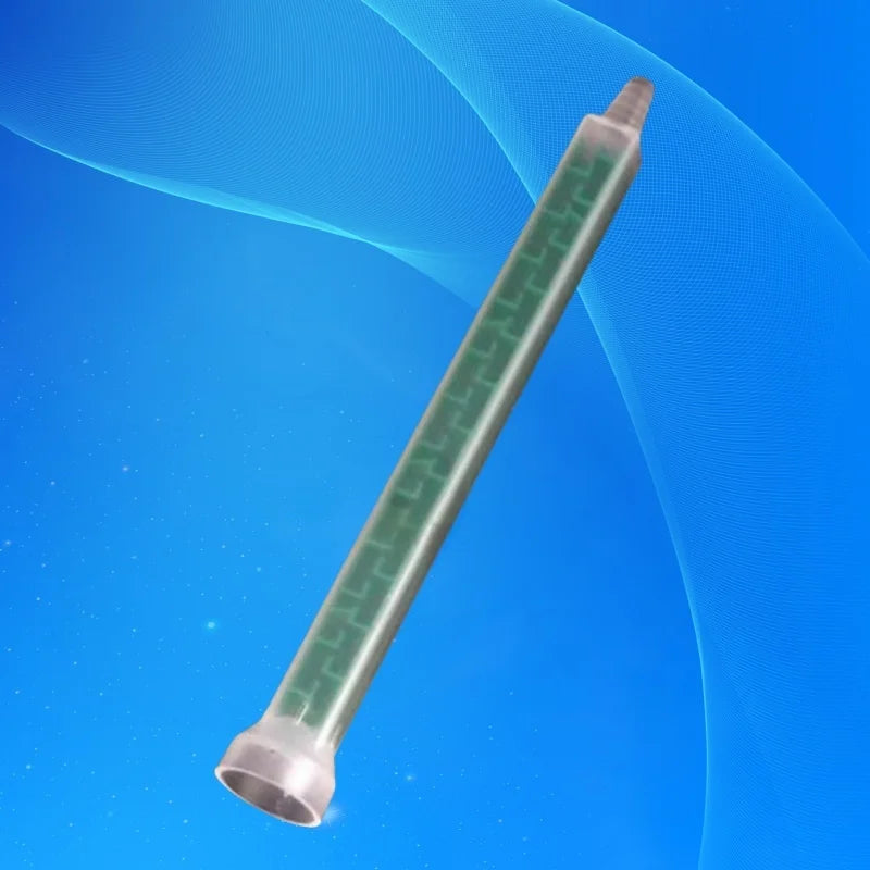 ‌Industrial Static Mixer Nozzles FMC08-24 | 5PCS Green Color-Coded Screw-Mount for Epoxy/Silicone Anti-Clog Free Shipping‌