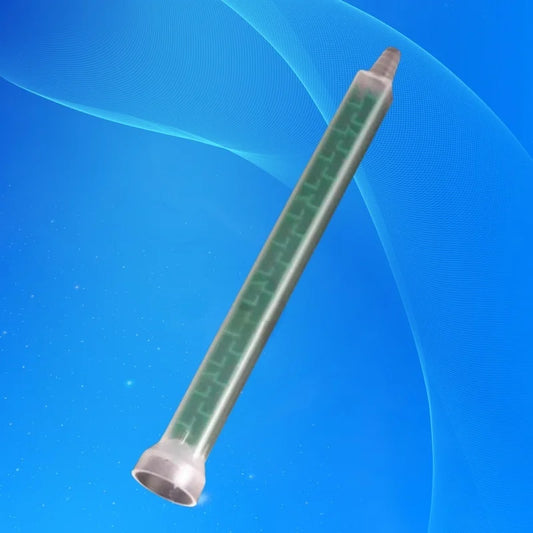 ‌Industrial Static Mixer Nozzles FMC08-24 | 5PCS Green Color-Coded Screw-Mount for Epoxy/Silicone Anti-Clog Free Shipping‌