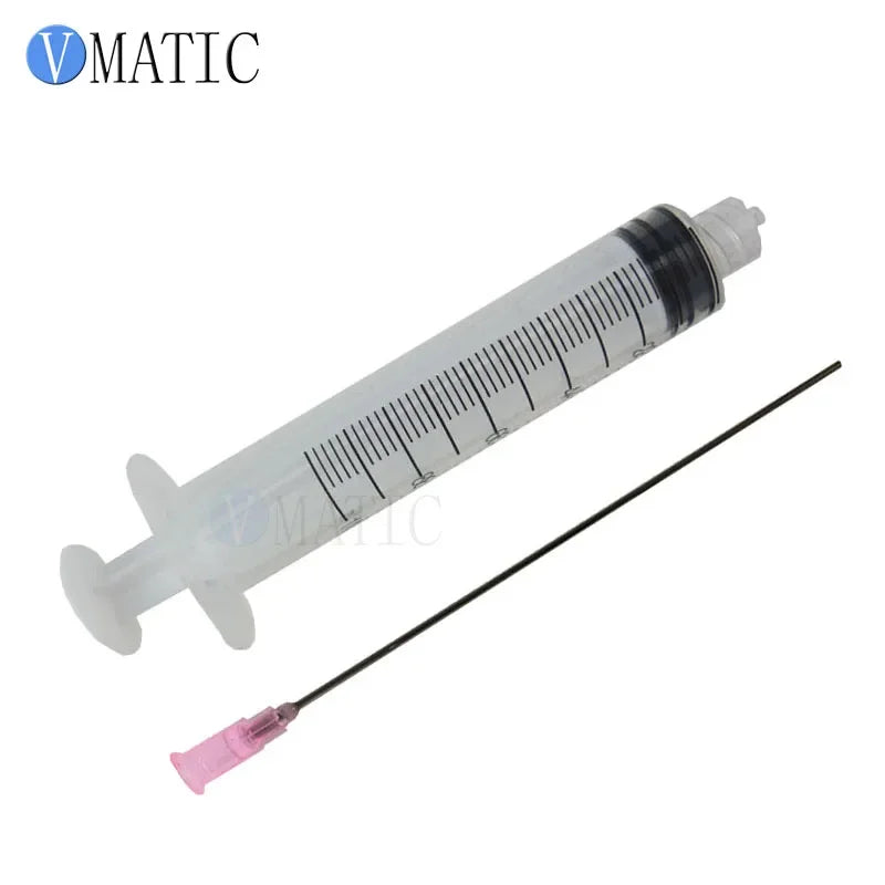 Free Shipping 18G 10cm Tubing Length Needles With 10ml/10cc Luer Lock Dispensing Syringes