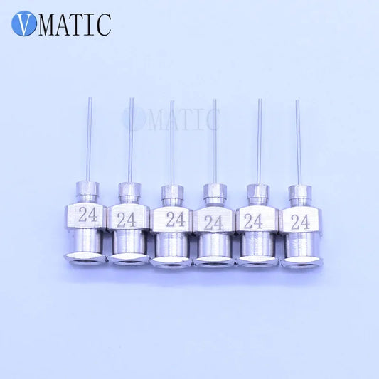 Free Shipping 12pcs 0.5 inch Tip Length 24G Stainless Steel Needles 1/2 Inch