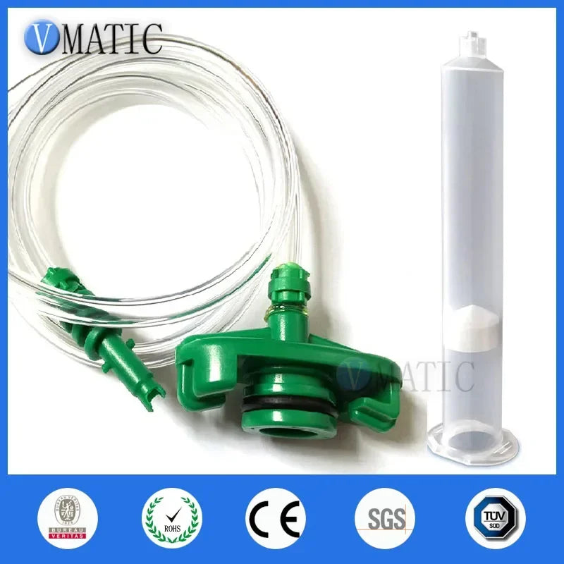 Free Shipping EFD 5Sets Glue Adhesive Fluid Dispensing 3 5 10 30 55 Cc / Ml Pneumatic Syringe Barrel Valve Robot Fitting Adapter