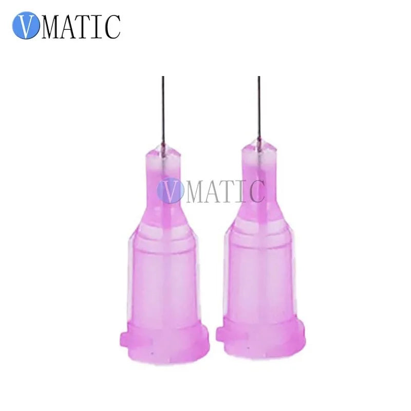 Free Shipping Lavender 100pcs/lot 30G 1/4'' Stainless Steel Tip Dispensing Screw Needles Non Sterilized Syringe Needle Tips