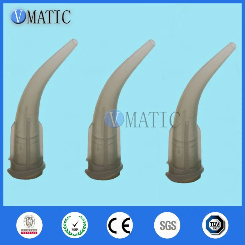Free Shipping High Quality 100 Pcs TT Tapered Fluid Glue Adhesive Dispensing Plastic Bent Needle
