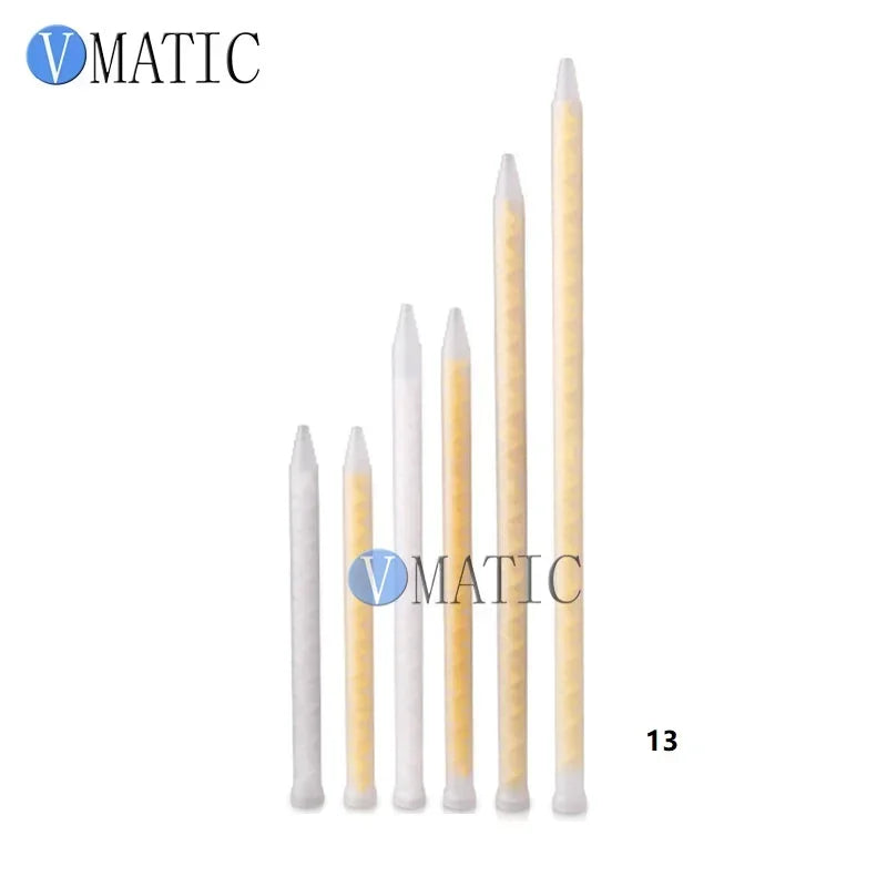 MC Series Static Mixer Nozzles for AB Glue, Epoxy Resin Mixing Tips - Corrosion Resistant Spiral Mixing Tube