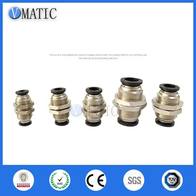 ‌M4-M12 Threaded Pneumatic Fittings Kit | Stainless Steel Tube-to-Tube Connectors for Industrial Air Systems