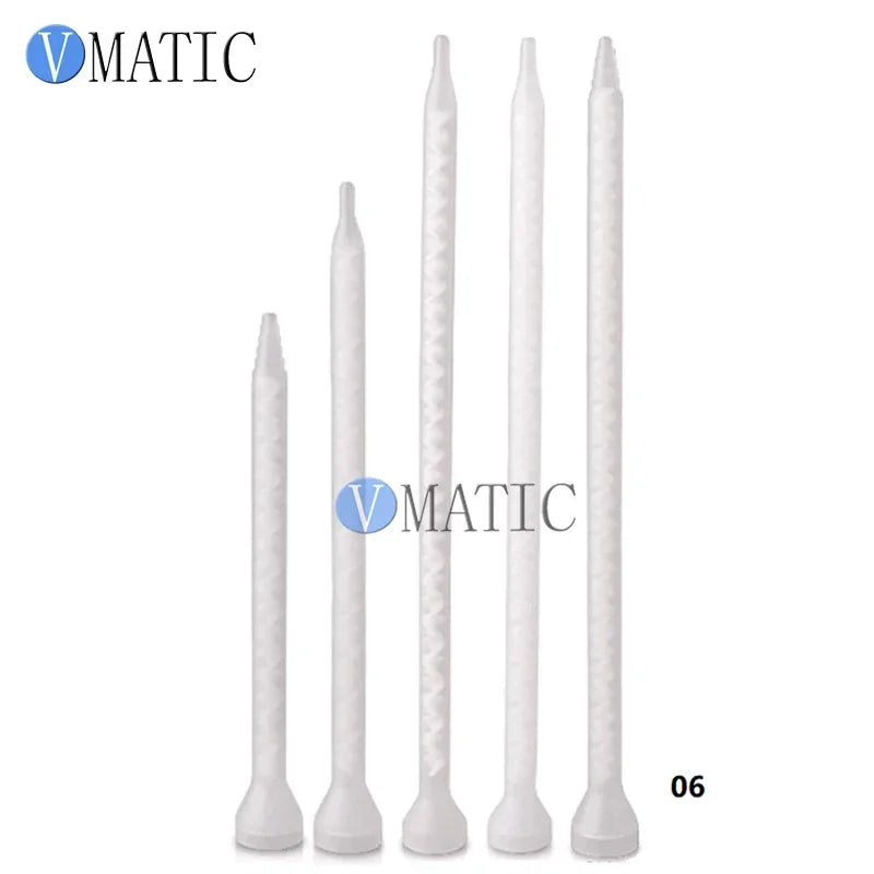 MC Series Static Mixer Nozzles for AB Glue, Epoxy Resin Mixing Tips - Corrosion Resistant Spiral Mixing Tube