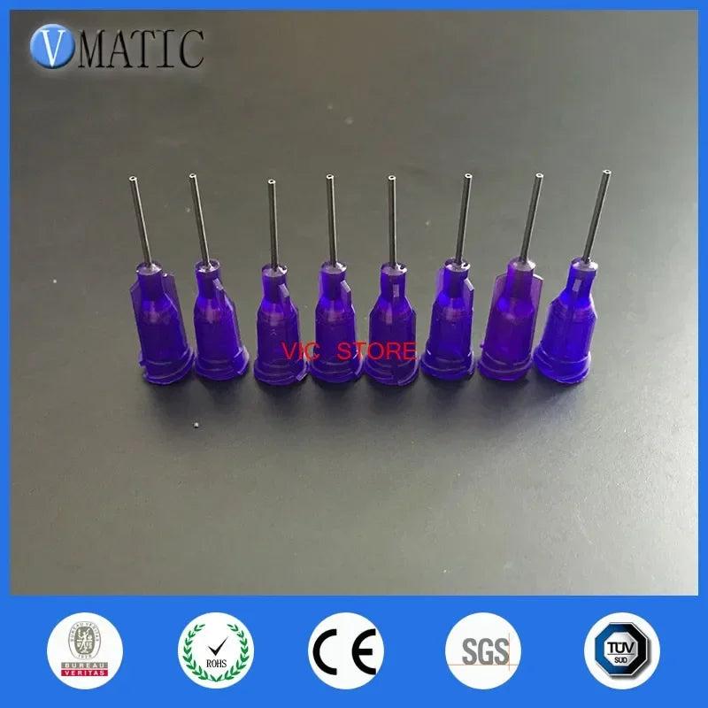 High Quality 100Pcs 21G 1/2 Inch Plastic Industrial Blunt Needles With Purple Color