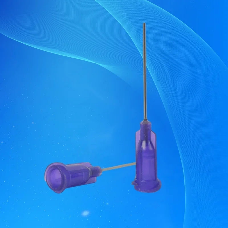 Free Shipping 100Pcs Dispensing Needles 21G Syringe Needle Tip 1 Inch Tubing Length Syringe Needles