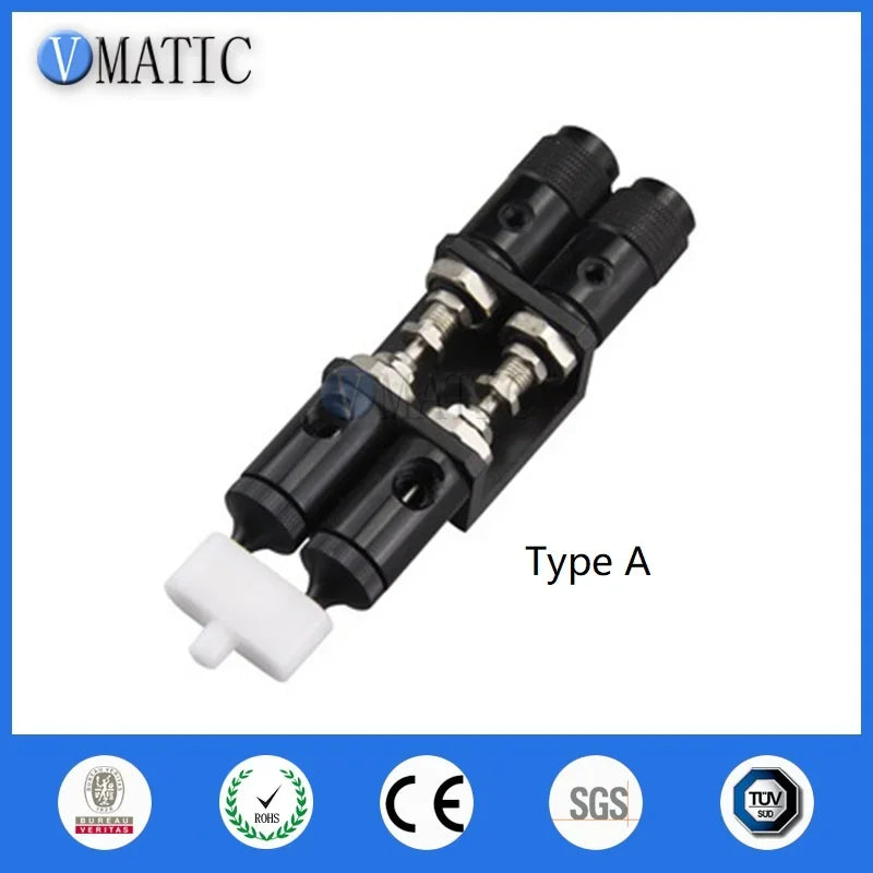 Manual Dual Fluid AB Mixing Needle Epoxy Glue Dispensing Air Control Pneumatic Valve