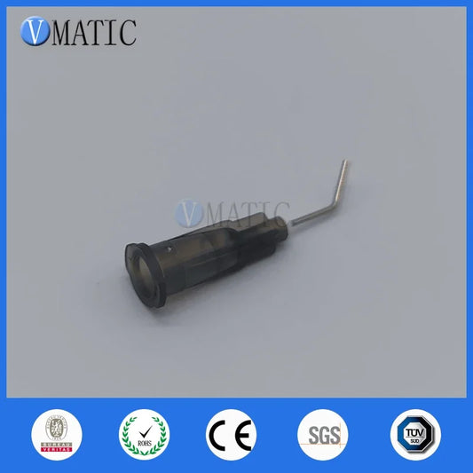 Free Shipping 100 Pieces 22G 45 Bent Degree 0.5'' 1/2 Inch Glue Dispensing Needle Bayonet Type Needles