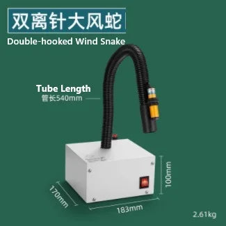 Lnfrared Sensor Ionizing Air Blower Snake - High Pressure Static Eliminator & Dust Removal Gun (Flexible Neck)