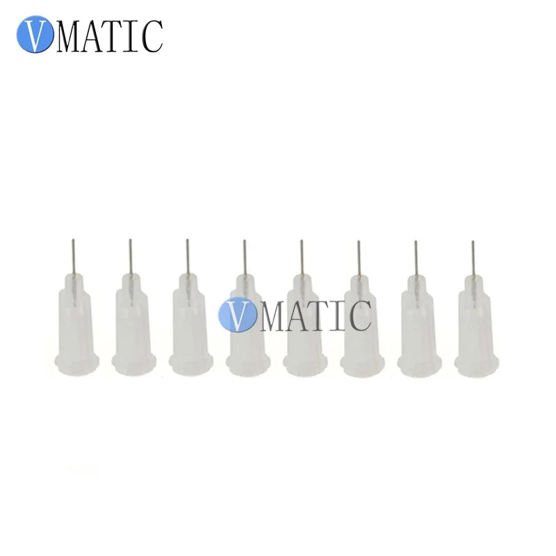 Free Shipping Clear Color 100Pcs/Lot 27G 1/4'' Stainless Steel Tip Dispensing Screw Needles Syringe Needle Tips