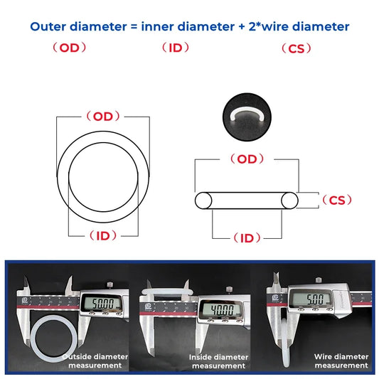 White Silicone O-Ring OD 5-80mm Thickness CS 1/1.5/2/2.4mm Heat Resistant Food Grade Waterproof Washer Rubber Gasket