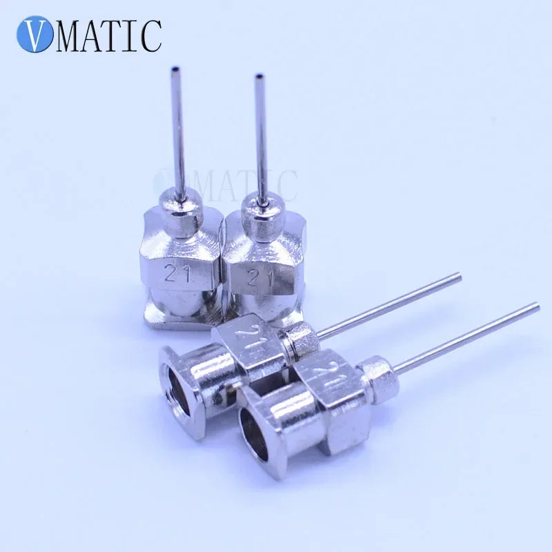 12Pcs 21G 0.5 Inch Tip Glue Needle Tips, Stainless Steel Precision Adhesive Applicator