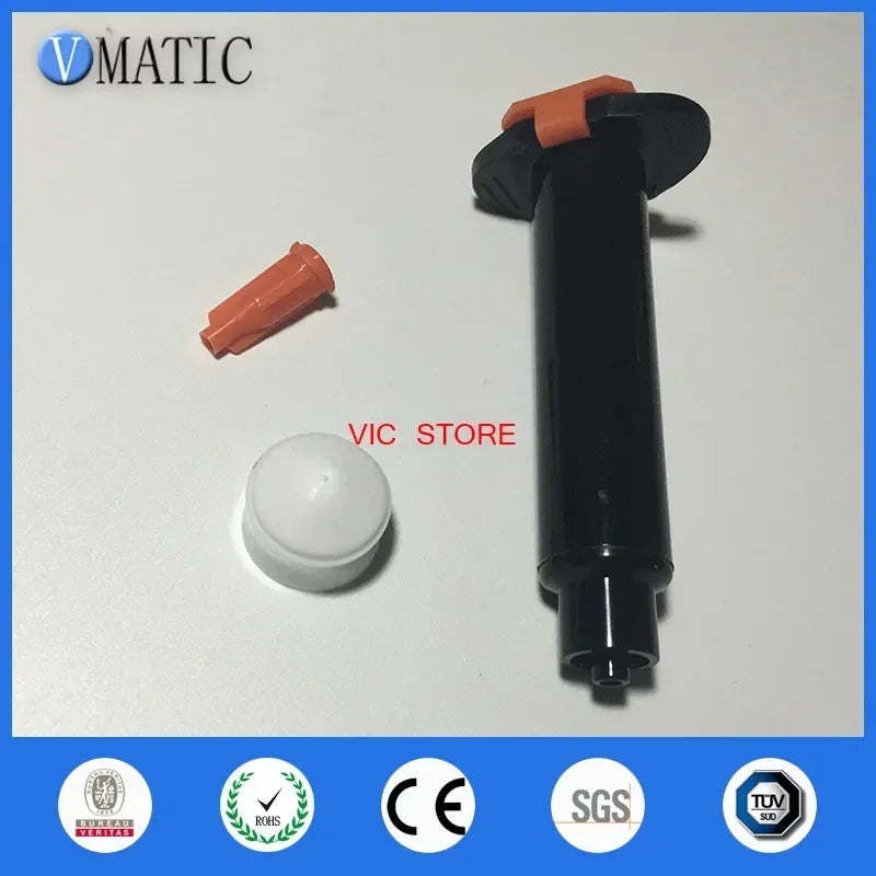 Free Shipping Factory Price 50cc/ 50ml Black Syringe Barrel Set Glue Dispensing Syringe 10sets/bag With High Quality