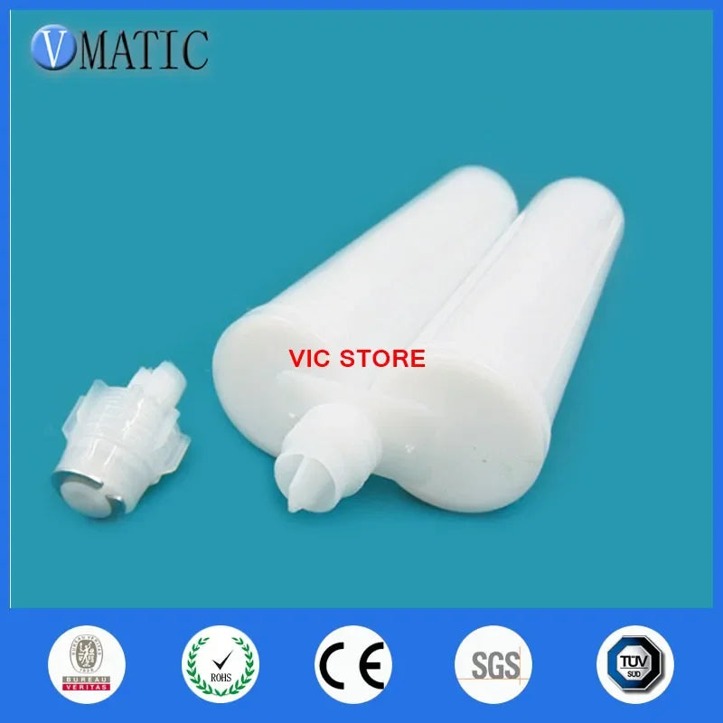 Free Shipping Two Component Cartridge 1:1 For 400ml/cc Dispensing Dispenser Gun Cartridge With Static Mixer