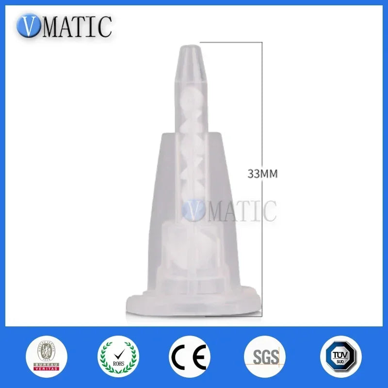 ‌MA3.0-8S Static Mixer Nozzles | 3.0-8mm Spiral Mixing Tips for High Viscosity Epoxy/AB Glue Dispensing (Leak-Proof Design)‌