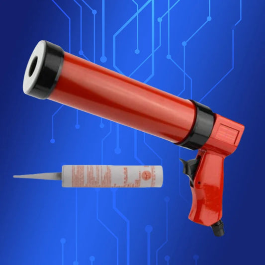‌Pneumatic Sealant Gun 310ml | Industrial Windshield Adhesive Dispenser with Cartridge Aluminum Body Heavy Duty Fast Ship‌