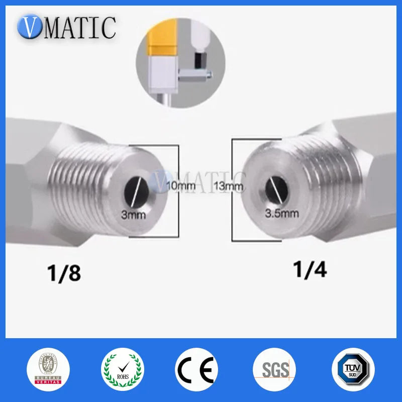 Free Shipping Glue Fluid Dispense Pneumatic Valve Cartridge Syringe Filling Connector Adapter