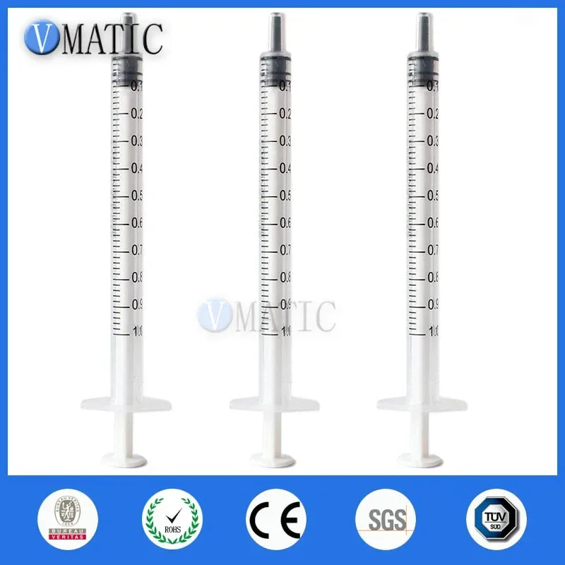 Free Shipping 100Pcs High Quality 1ml/cc Plastic Glue Dispensing Syringe