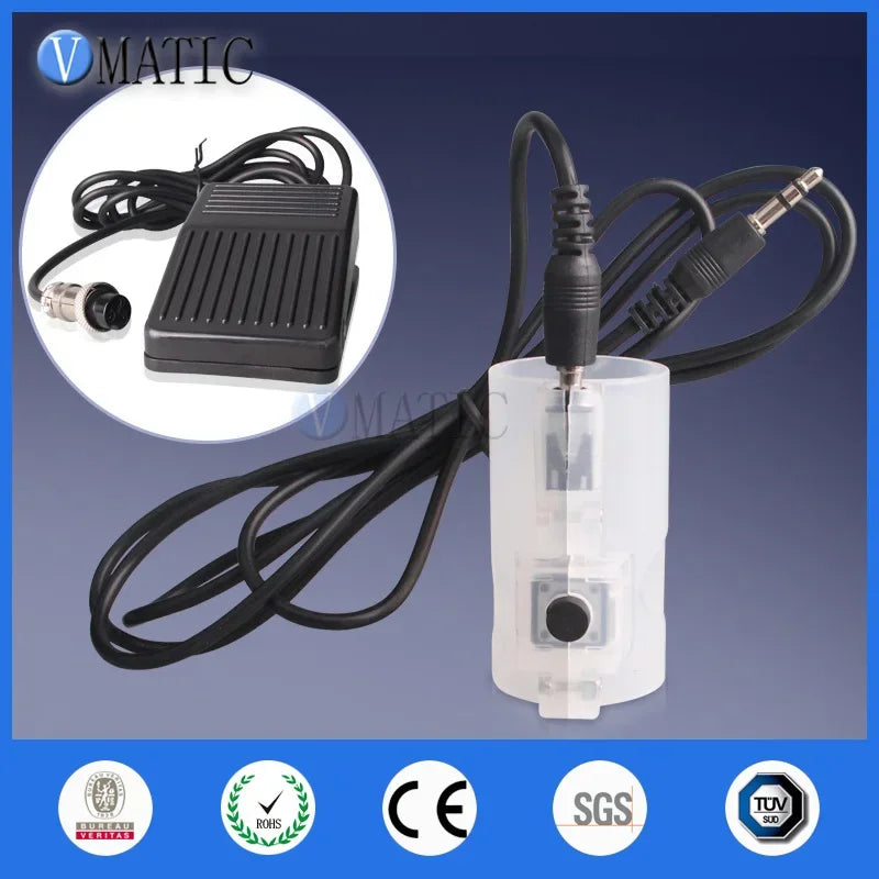 ‌Professional Tattoo Dual Control System | Waterproof Foot Pedal & Hand Switch with Clipcord for Rotary/Coil Machines Free Shipp