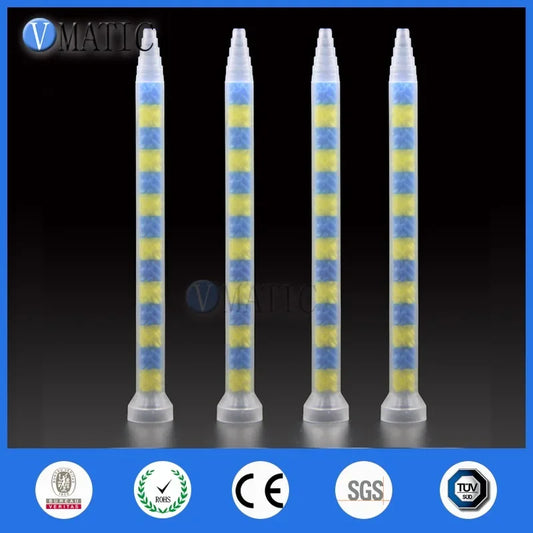 Free Shipping 10pcs GSM9-14 All Purpose Use Glue Dispense Plastic Static Mixer Nozzle AB Adhesive Mixing Tube