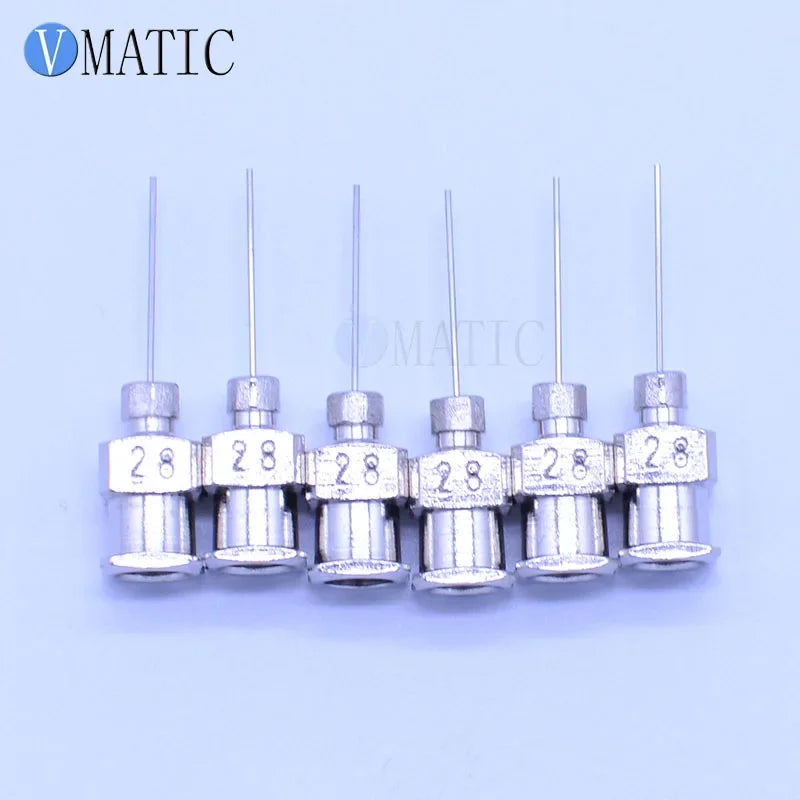 Free Shipping 0.5'' Tip Length 28G All Metal Blunt Stainless Steel Needle 1/2 Inch 12PCS