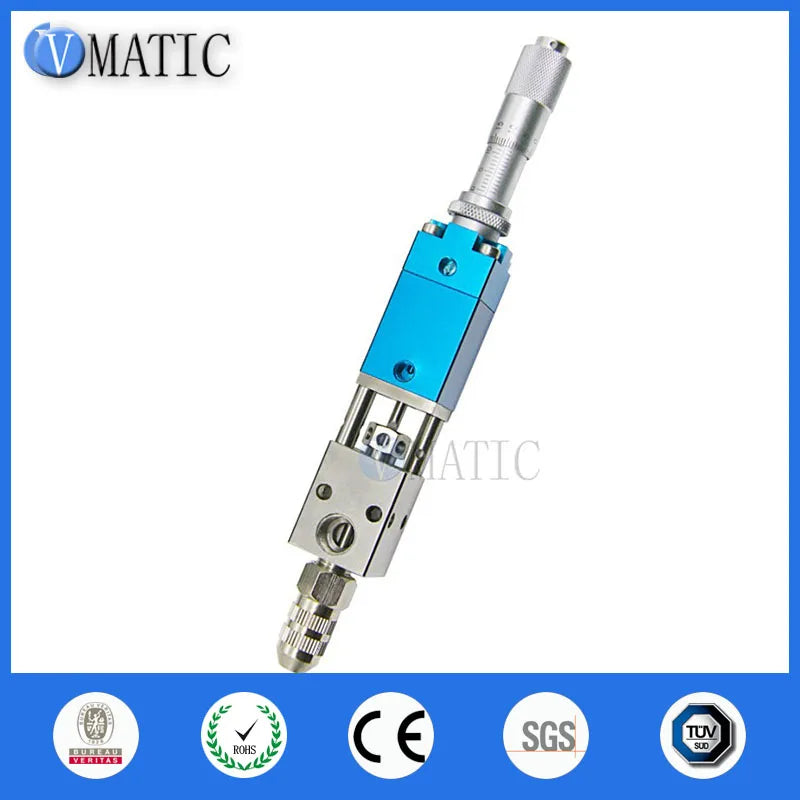 High Quality Pneumatic Double Acting Needle Off (Tip-Seal) Dispensing Valve With Micrometer Tuner